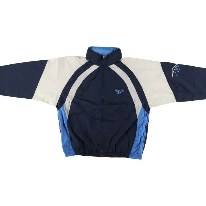 90'S Reebok Nylon Jacket, Men's M Size, Vintage Nylon navy blue type Vintage Second Hand