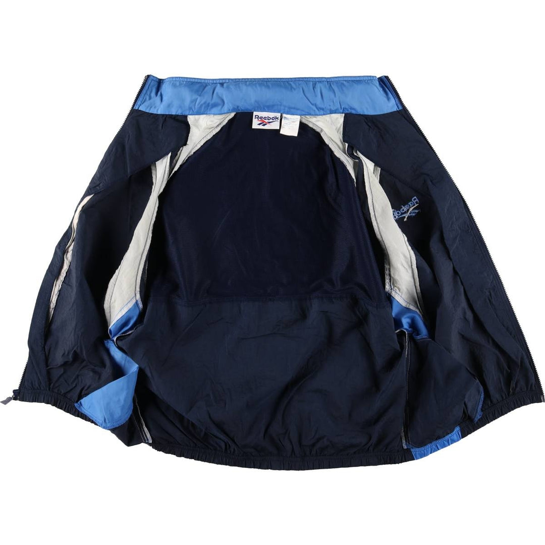 90'S Reebok Nylon Jacket, Men's M Size, Vintage Nylon navy blue type Vintage Second Hand