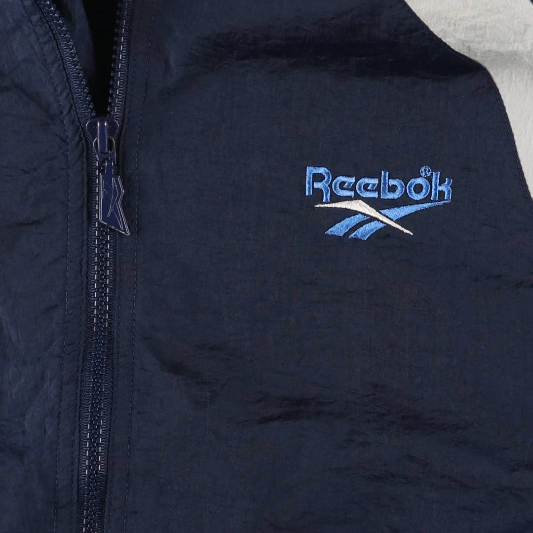 90'S Reebok Nylon Jacket, Men's M Size, Vintage Nylon navy blue type Vintage Second Hand