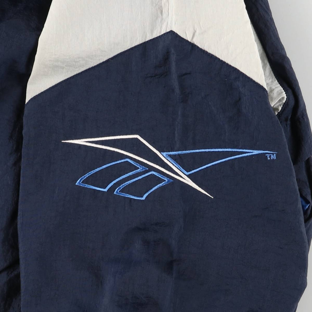 90'S Reebok Nylon Jacket, Men's M Size, Vintage Nylon navy blue type Vintage Second Hand