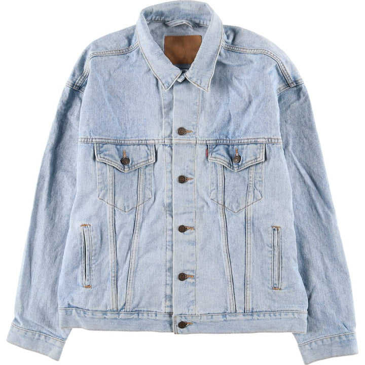 Levi's denim jacket, denim jacket, men's size XL unclear blue type Vintage Second Hand