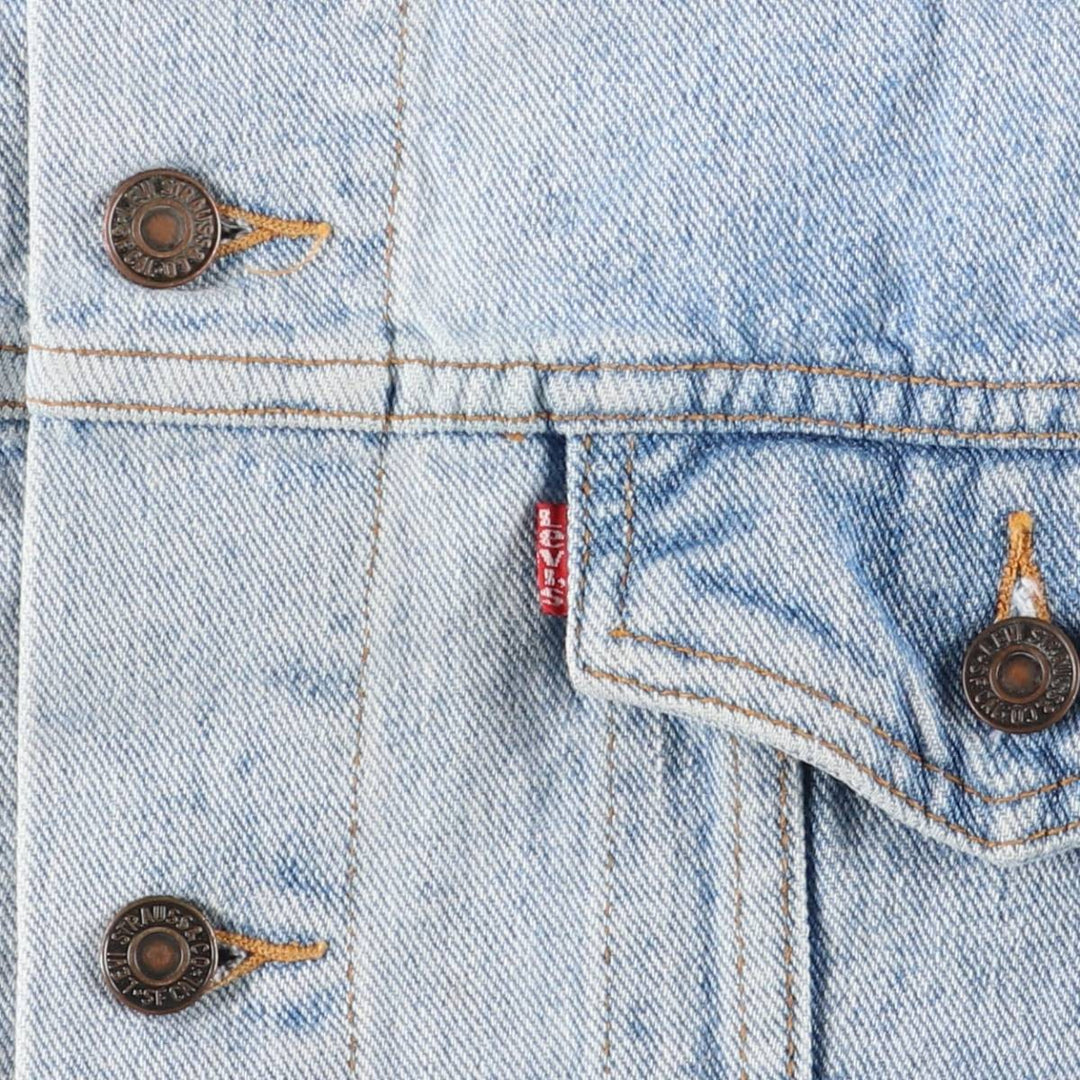 Levi's denim jacket, denim jacket, men's size XL unclear blue type Vintage Second Hand