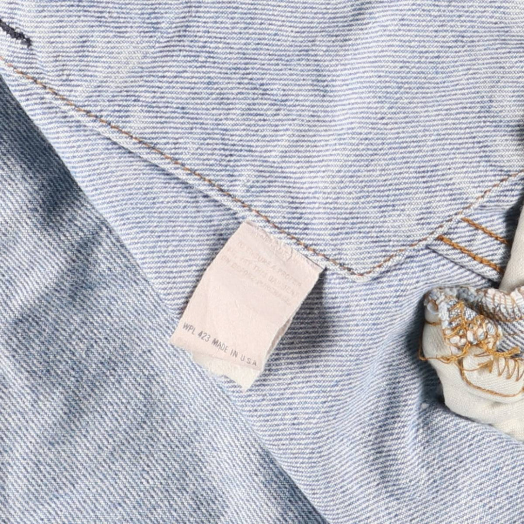 Vintage Levi's 71506-0214 denim jacket, made in the USA, size L. cotton blue type Vintage Second Hand