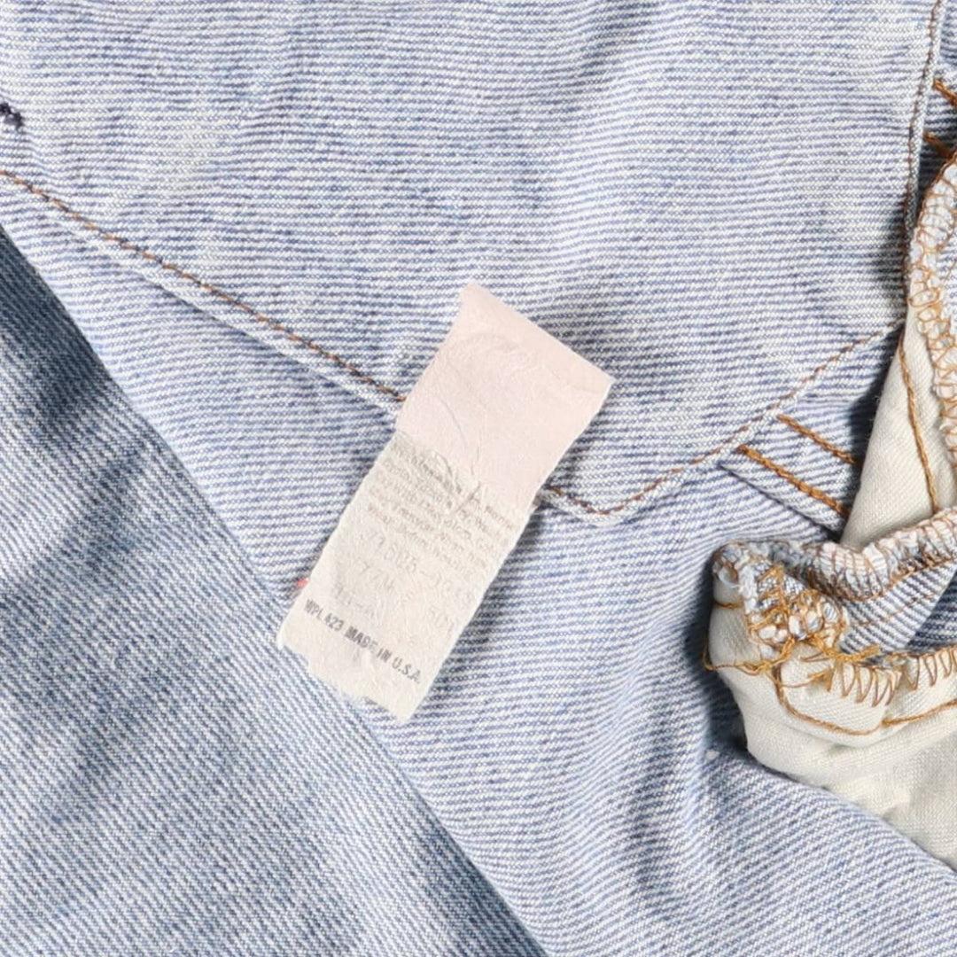 Vintage Levi's 71506-0214 denim jacket, made in the USA, size L. cotton blue type Vintage Second Hand