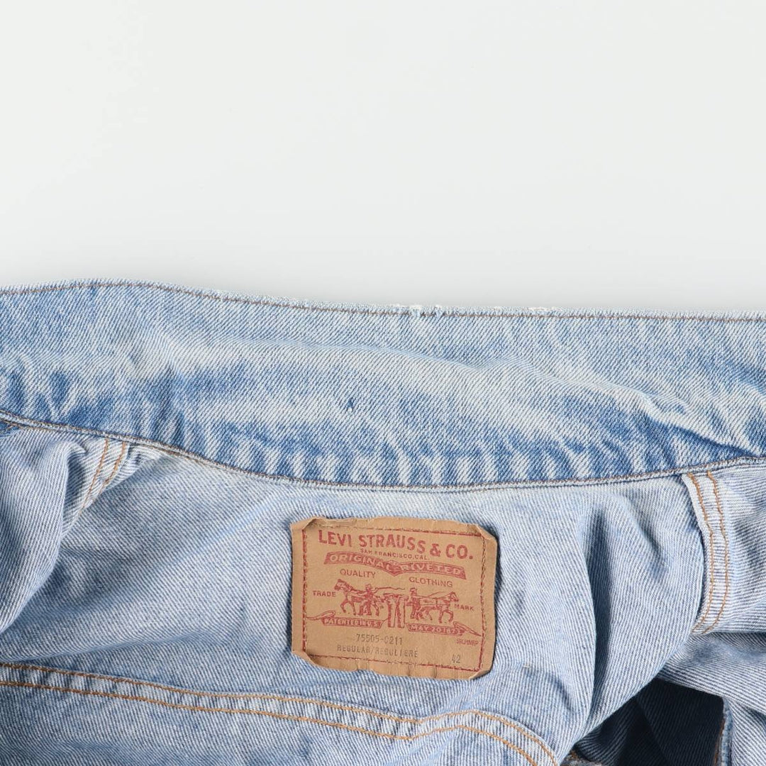 Vintage Levi's 75505-0211 denim jacket, made in Canada, size M. cotton blue type Vintage Second Hand