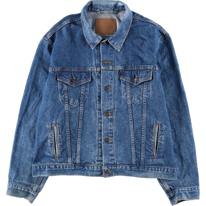 90'S Levi's denim jacket, denim jacket, made in the USA, men's XL size, vintage cotton blue type Vintage Second Hand