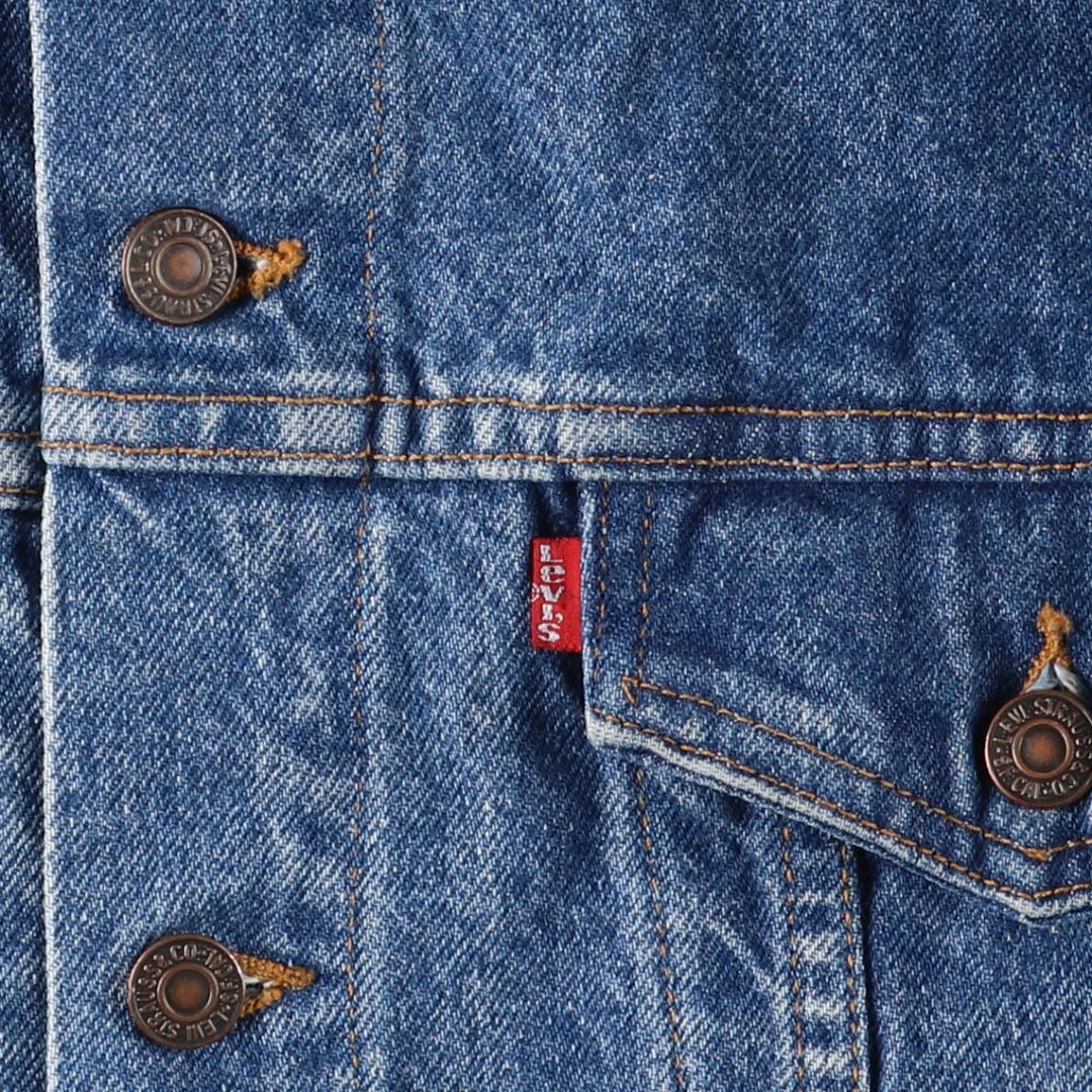 90'S Levi's denim jacket, denim jacket, made in the USA, men's XL size, vintage cotton blue type Vintage Second Hand