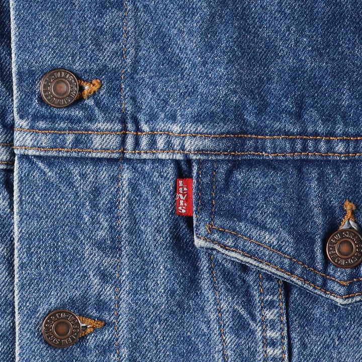 90'S Levi's denim jacket, denim jacket, made in the USA, men's XL size, vintage cotton blue type Vintage Second Hand