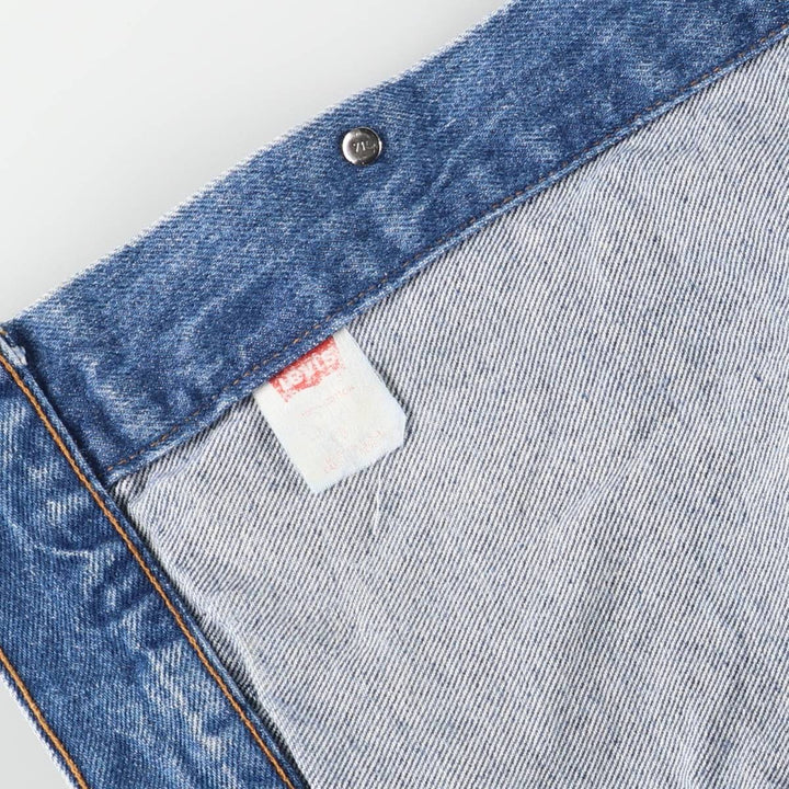 90'S Levi's denim jacket, denim jacket, made in the USA, men's XL size, vintage cotton blue type Vintage Second Hand