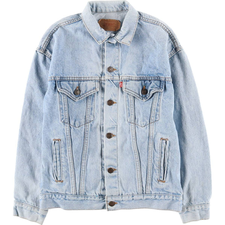 2000'S Levi's 57508-0214 Denim Jacket, Made in USA, Men's Size L cotton blue type Vintage Second Hand