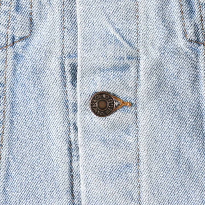 2000'S Levi's 57508-0214 Denim Jacket, Made in USA, Men's Size L cotton blue type Vintage Second Hand