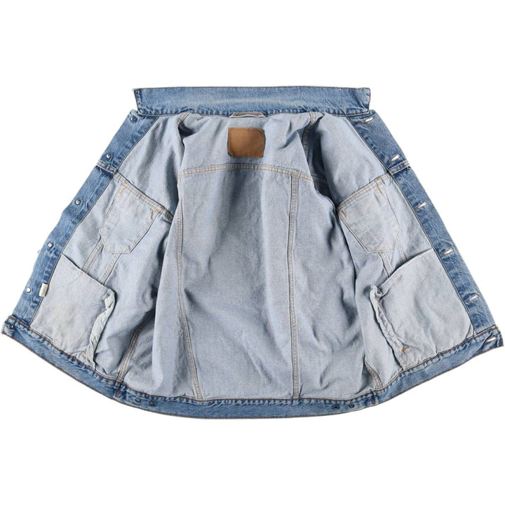 90'S Levi's 70507-0289 Denim Jacket, Made in USA, Men's Size XL, Vintage cotton blue type Vintage Second Hand