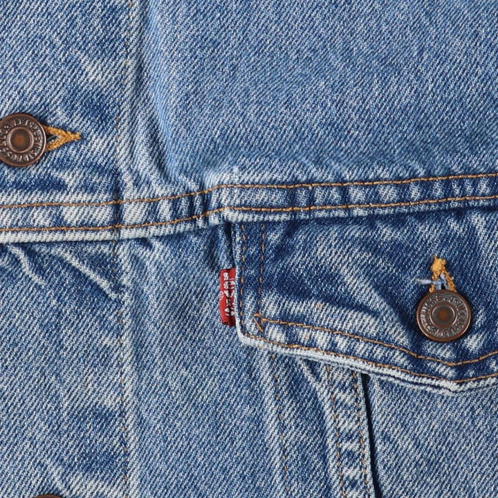 90'S Levi's 70507-0289 Denim Jacket, Made in USA, Men's Size XL, Vintage cotton blue type Vintage Second Hand