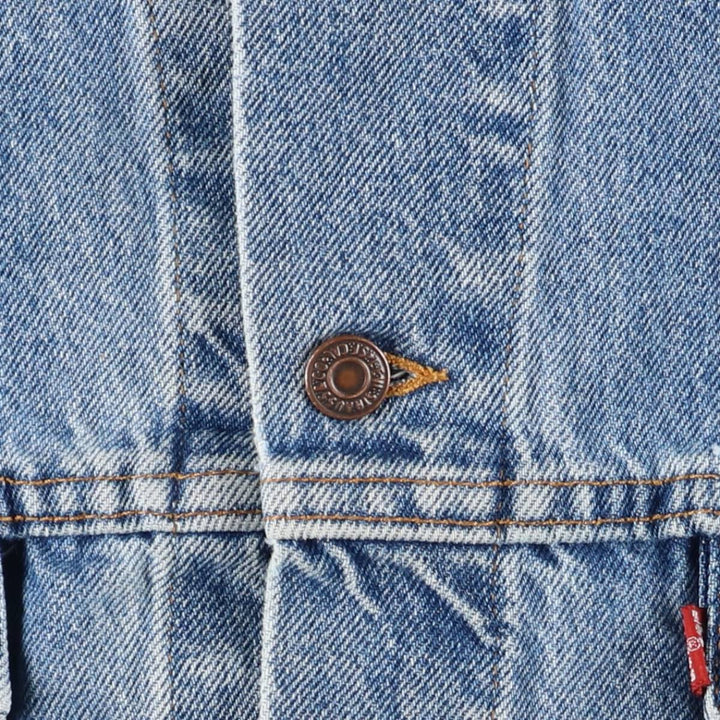 90'S Levi's 70507-0289 Denim Jacket, Made in USA, Men's Size XL, Vintage cotton blue type Vintage Second Hand