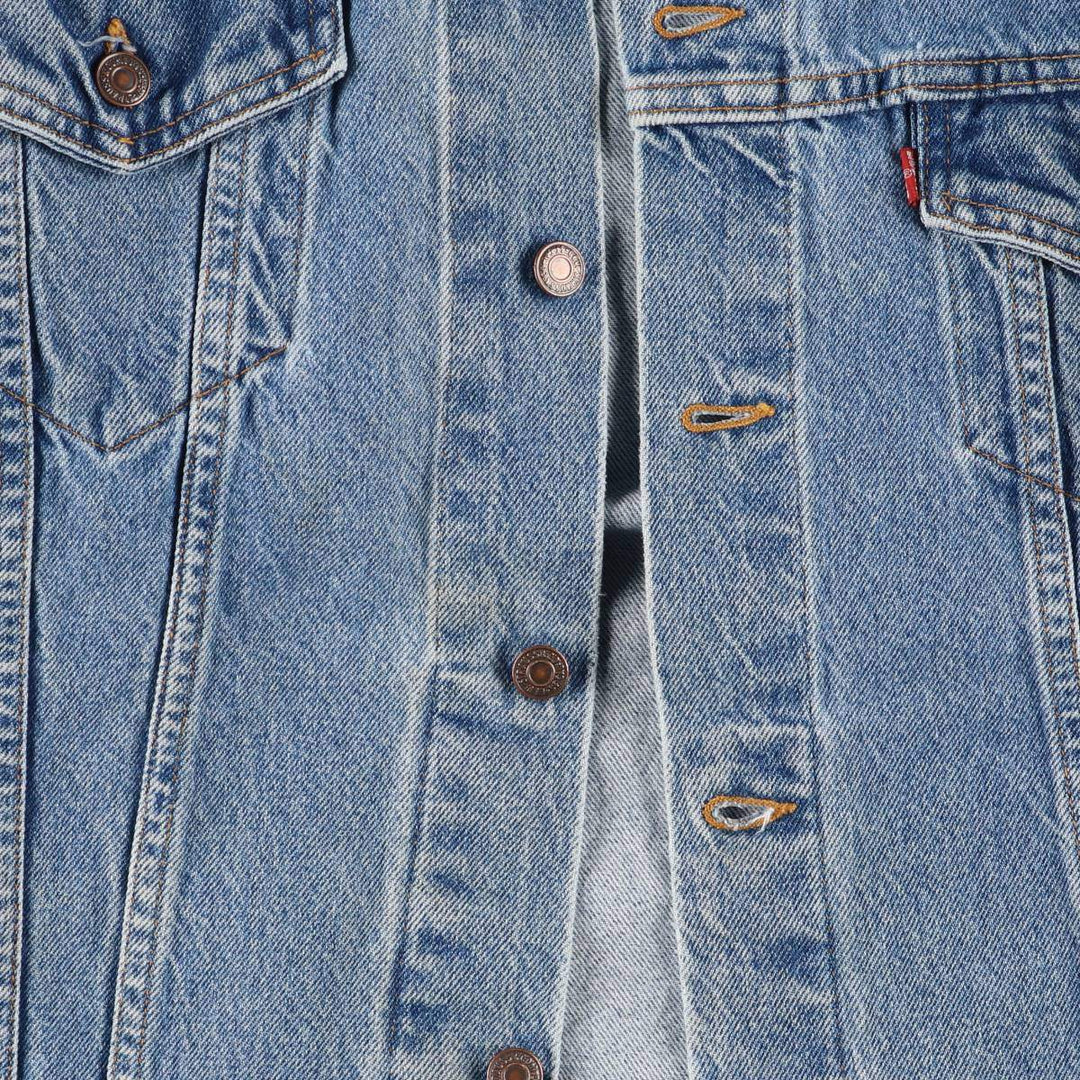 90'S Levi's 70507-0289 Denim Jacket, Made in USA, Men's Size XL, Vintage cotton blue type Vintage Second Hand