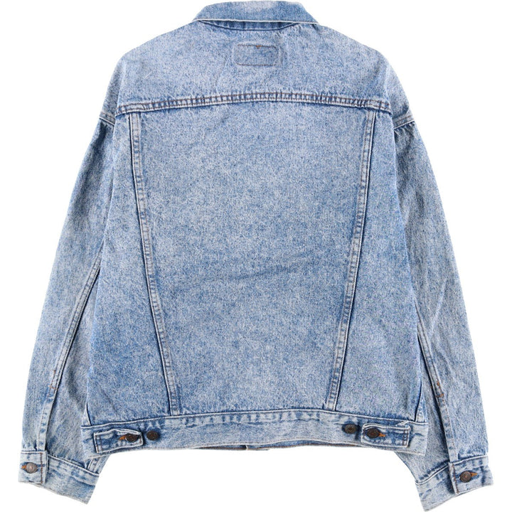 Vintage 1980s-1990'S Levi's 70507-4813 Chemical Wash Denim Jacket, Made in the USA, Men's Size L cotton blue type Vintage Second Hand