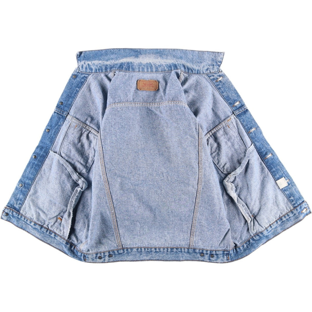 Vintage 1980s-1990'S Levi's 70507-4813 Chemical Wash Denim Jacket, Made in the USA, Men's Size L cotton blue type Vintage Second Hand