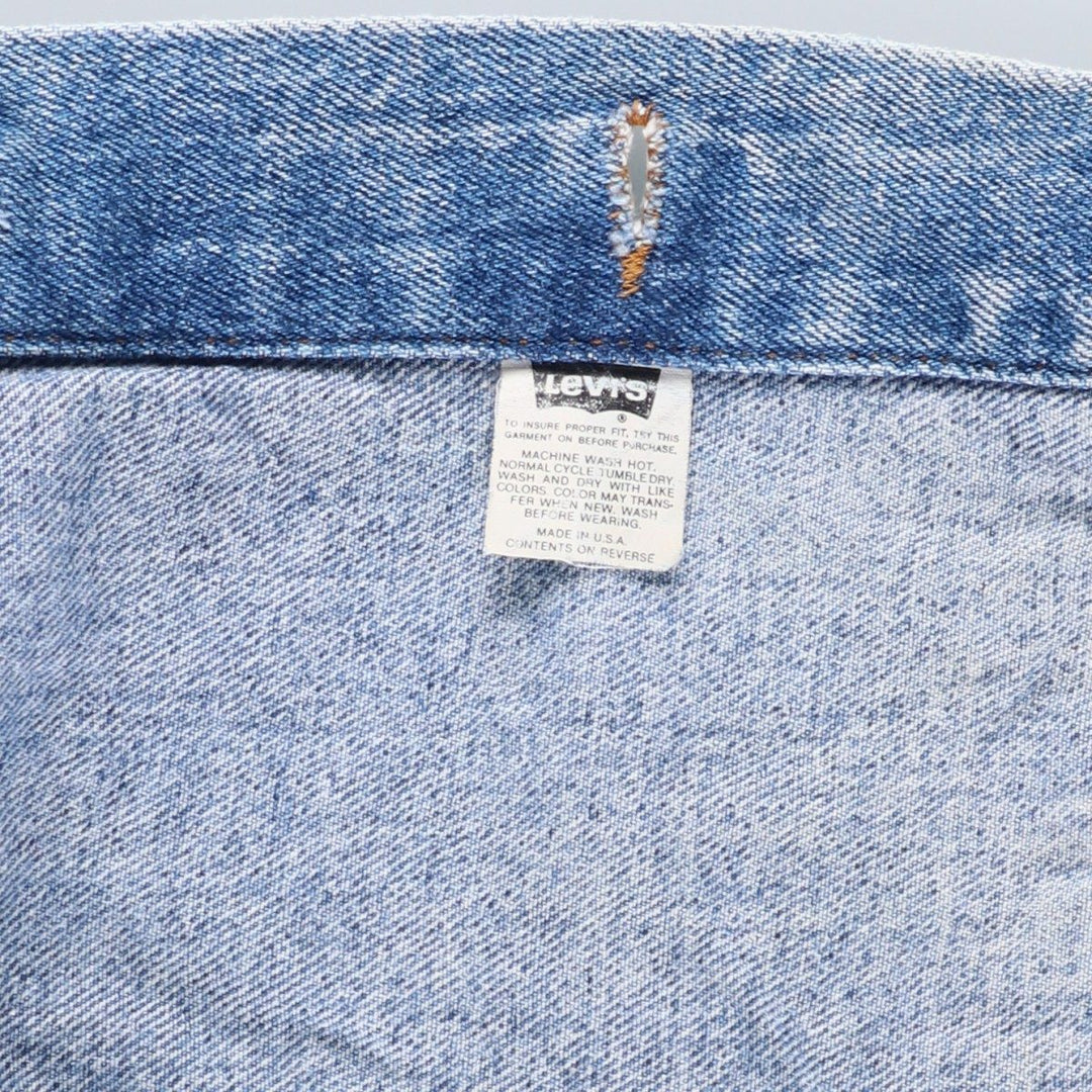 Vintage 1980s-1990'S Levi's 70507-4813 Chemical Wash Denim Jacket, Made in the USA, Men's Size L cotton blue type Vintage Second Hand