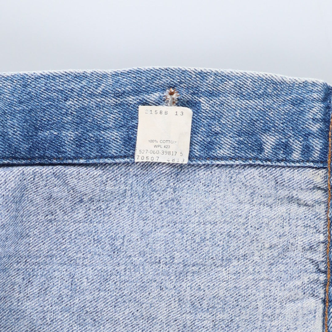 Vintage 1980s-1990'S Levi's 70507-4813 Chemical Wash Denim Jacket, Made in the USA, Men's Size L cotton blue type Vintage Second Hand