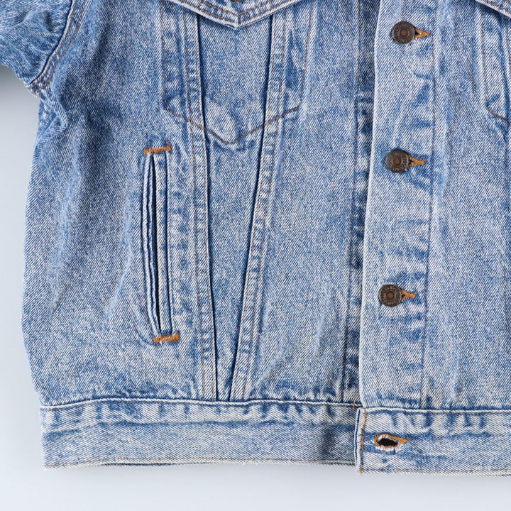 Vintage 1980s-1990'S Levi's 70507-4813 Chemical Wash Denim Jacket, Made in the USA, Men's Size L cotton blue type Vintage Second Hand