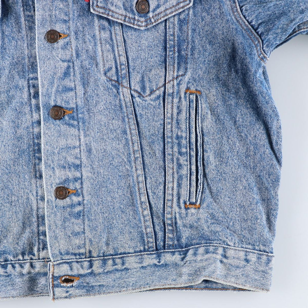 Vintage 1980s-1990'S Levi's 70507-4813 Chemical Wash Denim Jacket, Made in the USA, Men's Size L cotton blue type Vintage Second Hand