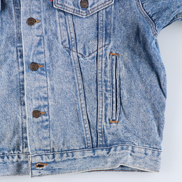 Vintage 1980s-1990'S Levi's 70507-4813 Chemical Wash Denim Jacket, Made in the USA, Men's Size L cotton blue type Vintage Second Hand