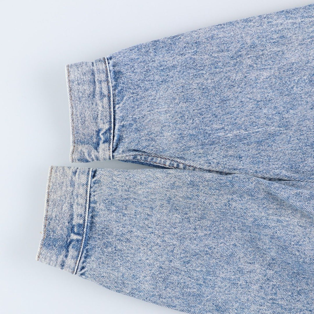 Vintage 1980s-1990'S Levi's 70507-4813 Chemical Wash Denim Jacket, Made in the USA, Men's Size L cotton blue type Vintage Second Hand
