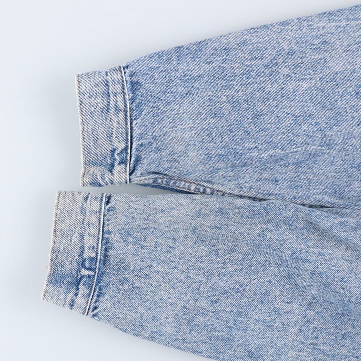 Vintage 1980s-1990'S Levi's 70507-4813 Chemical Wash Denim Jacket, Made in the USA, Men's Size L cotton blue type Vintage Second Hand