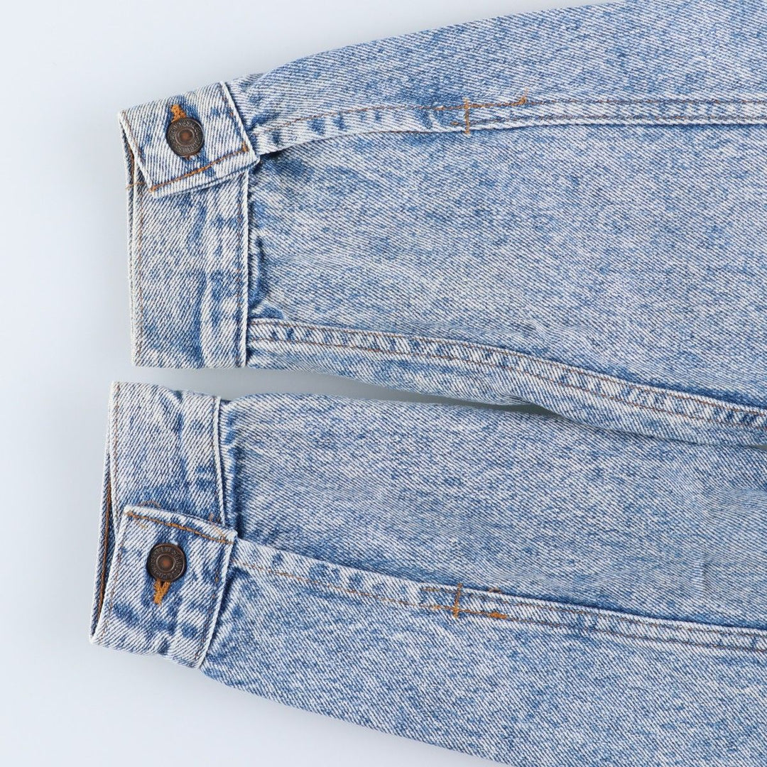 Vintage 1980s-1990'S Levi's 70507-4813 Chemical Wash Denim Jacket, Made in the USA, Men's Size L cotton blue type Vintage Second Hand