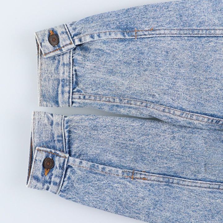 Vintage 1980s-1990'S Levi's 70507-4813 Chemical Wash Denim Jacket, Made in the USA, Men's Size L cotton blue type Vintage Second Hand
