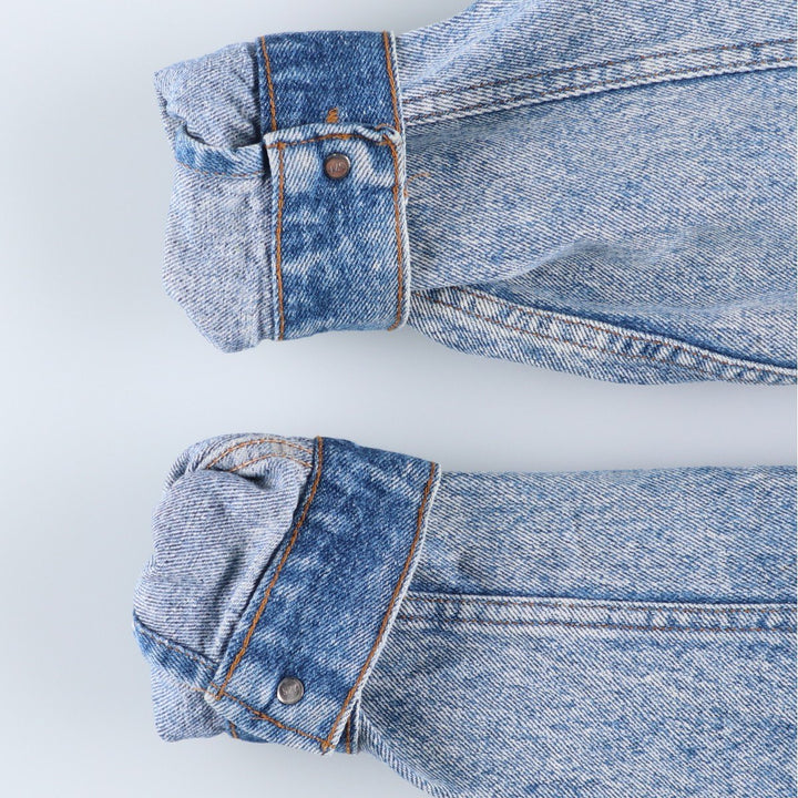 Vintage 1980s-1990'S Levi's 70507-4813 Chemical Wash Denim Jacket, Made in the USA, Men's Size L cotton blue type Vintage Second Hand