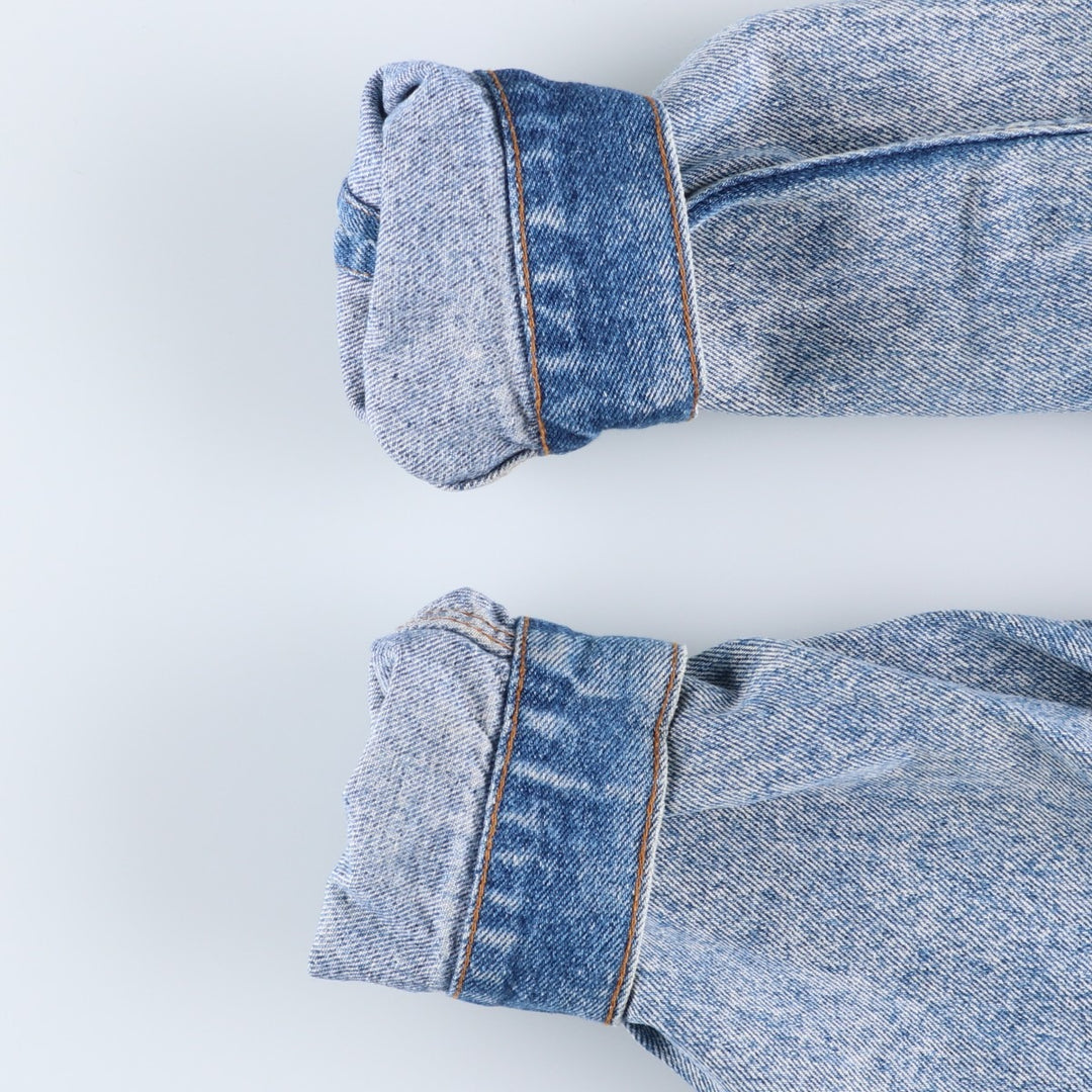 Vintage 1980s-1990'S Levi's 70507-4813 Chemical Wash Denim Jacket, Made in the USA, Men's Size L cotton blue type Vintage Second Hand