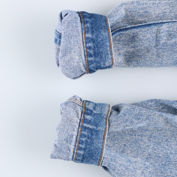 Vintage 1980s-1990'S Levi's 70507-4813 Chemical Wash Denim Jacket, Made in the USA, Men's Size L cotton blue type Vintage Second Hand