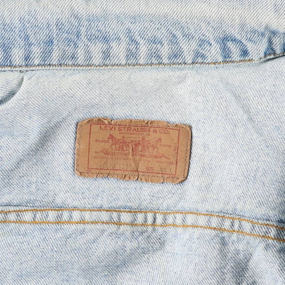 90'S Levi's 71506-0214 Denim Jacket, Made in USA, Men's Size Medium, Vintage cotton blue type Vintage Second Hand