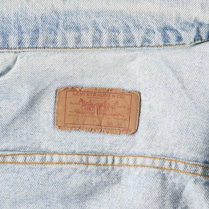 90'S Levi's 71506-0214 Denim Jacket, Made in USA, Men's Size Medium, Vintage cotton blue type Vintage Second Hand