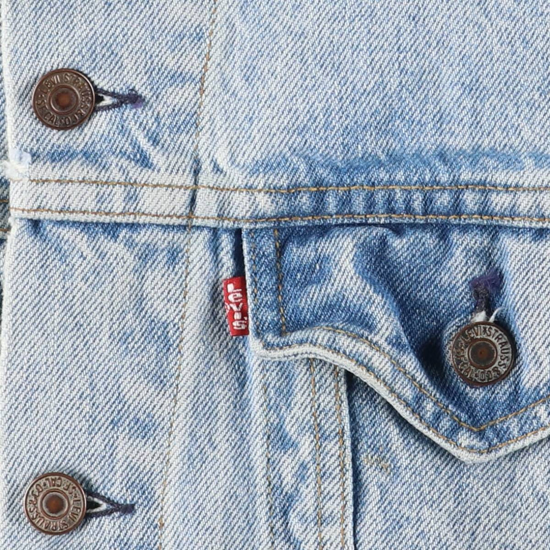 90'S Levi's 71506-0214 Denim Jacket, Made in USA, Men's Size Medium, Vintage cotton blue type Vintage Second Hand