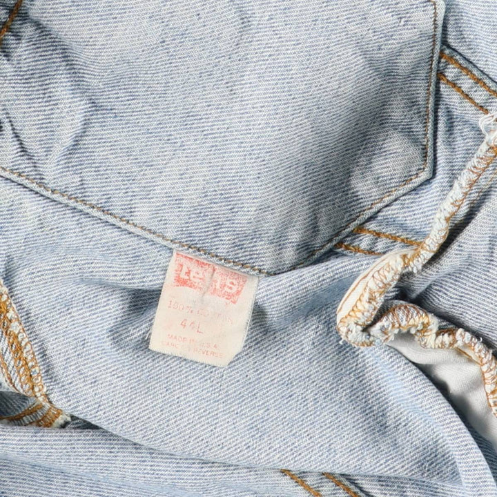 90'S Levi's 71506-0214 Denim Jacket, Made in USA, Men's Size Medium, Vintage cotton blue type Vintage Second Hand
