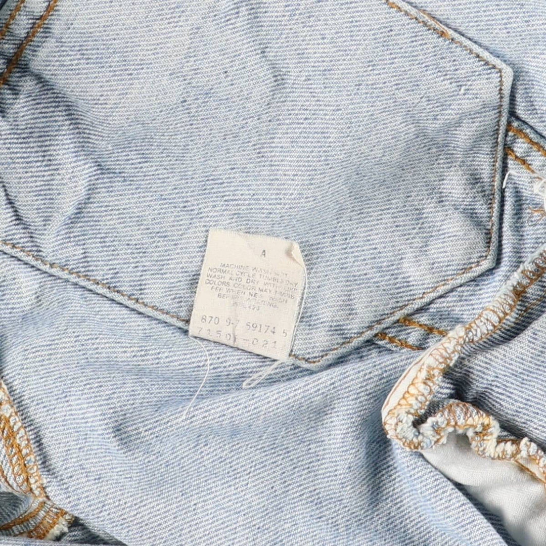 90'S Levi's 71506-0214 Denim Jacket, Made in USA, Men's Size Medium, Vintage cotton blue type Vintage Second Hand