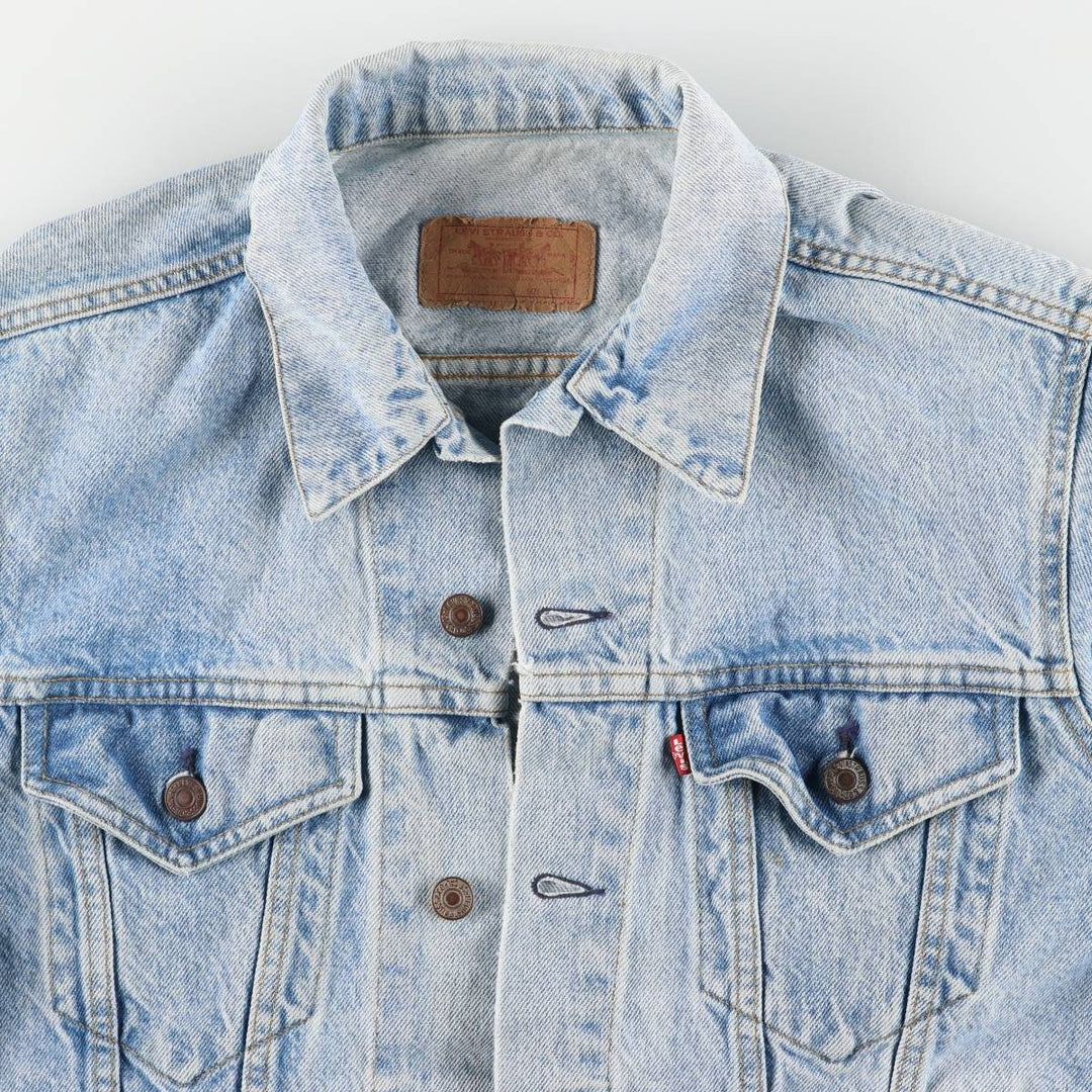 90'S Levi's 71506-0214 Denim Jacket, Made in USA, Men's Size Medium, Vintage cotton blue type Vintage Second Hand