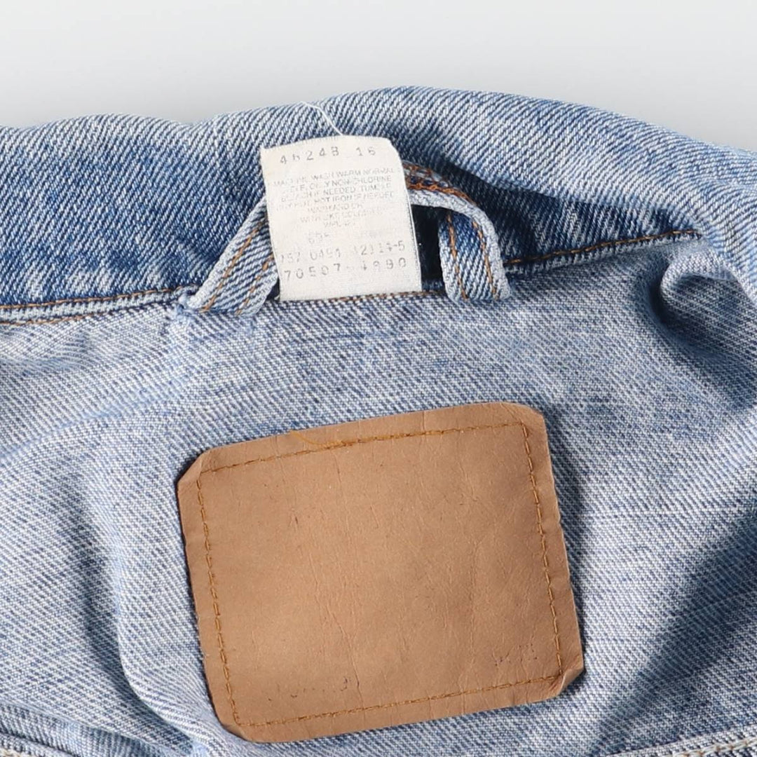 90'S Levi's 70507-4990 Denim Jacket, Men's Size L, Vintage unclear blue type Vintage Second Hand