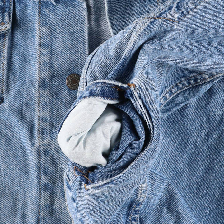 90'S Levi's 70507-4990 Denim Jacket, Men's Size L, Vintage unclear blue type Vintage Second Hand