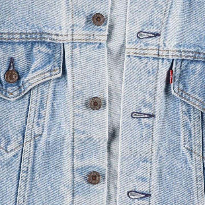 90'S Levi's 70506-0214 denim jacket, denim jacket, made in USA, men's size M, vintage cotton blue type Vintage Second Hand