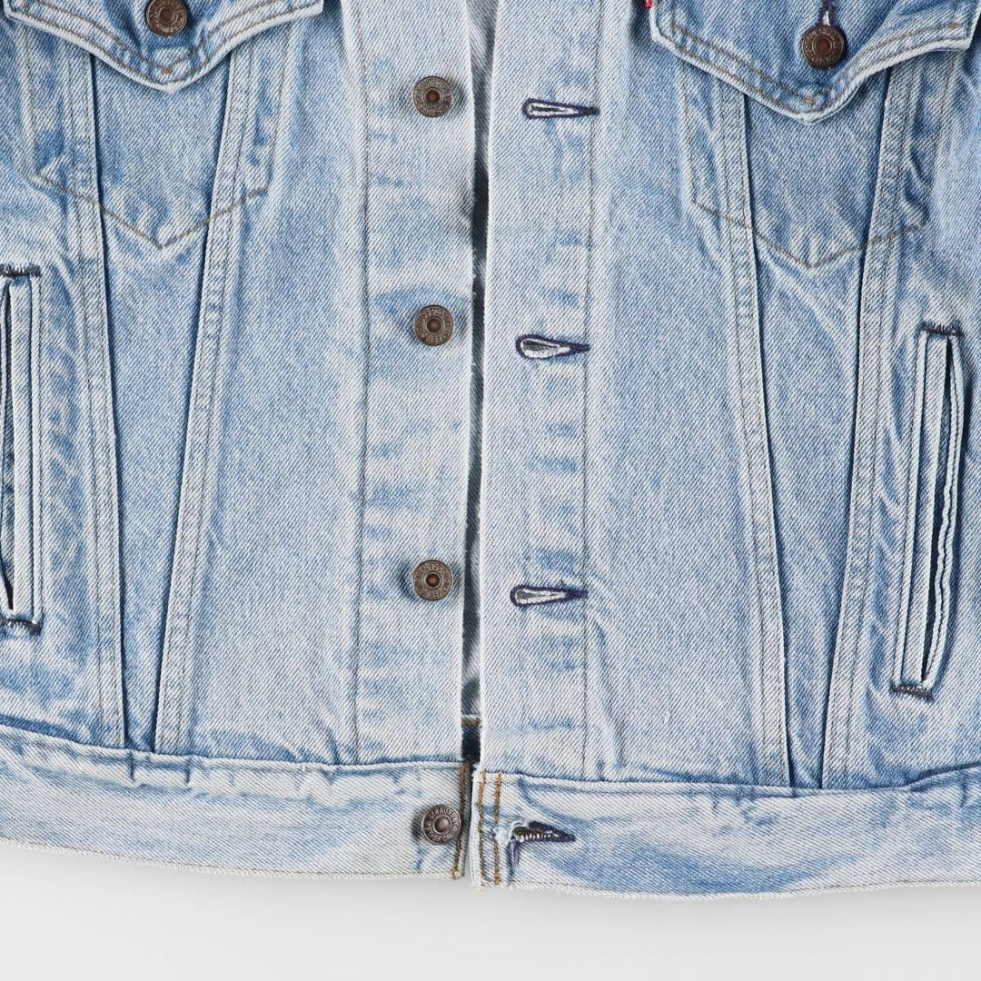 90'S Levi's 70506-0214 denim jacket, denim jacket, made in USA, men's size M, vintage cotton blue type Vintage Second Hand