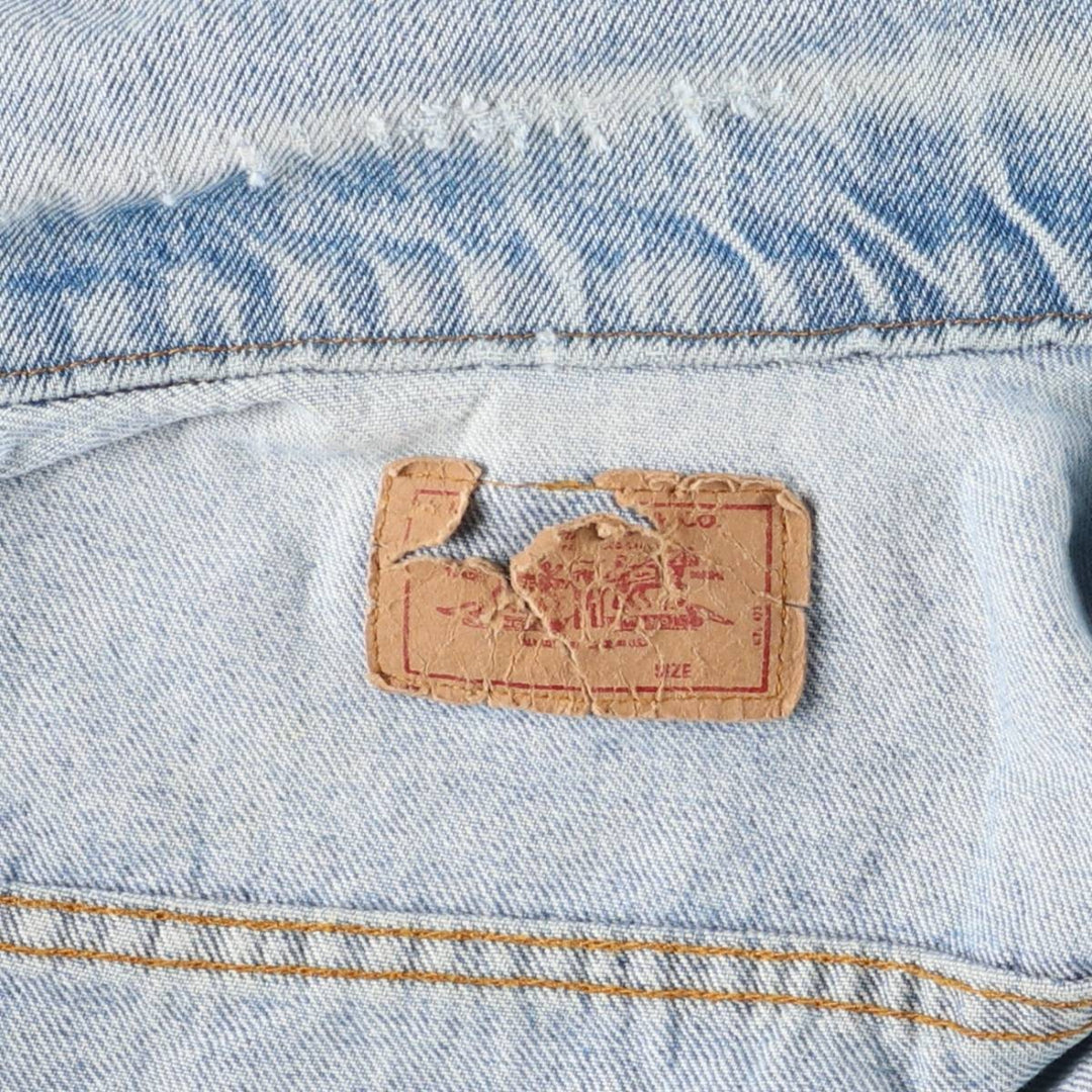90'S Vintage Levi's Denim Jacket, Made in USA, Men's Size Medium cotton blue type Vintage Second Hand