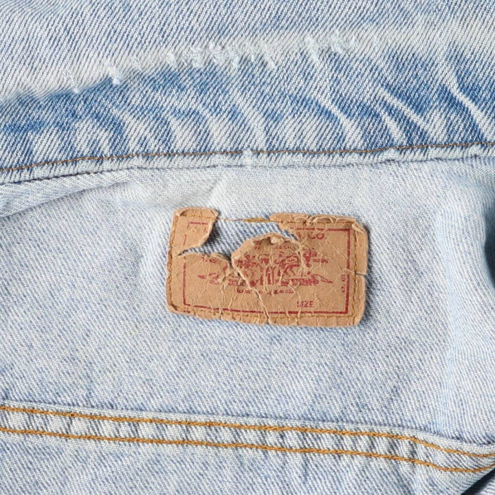 90'S Vintage Levi's Denim Jacket, Made in USA, Men's Size Medium cotton blue type Vintage Second Hand