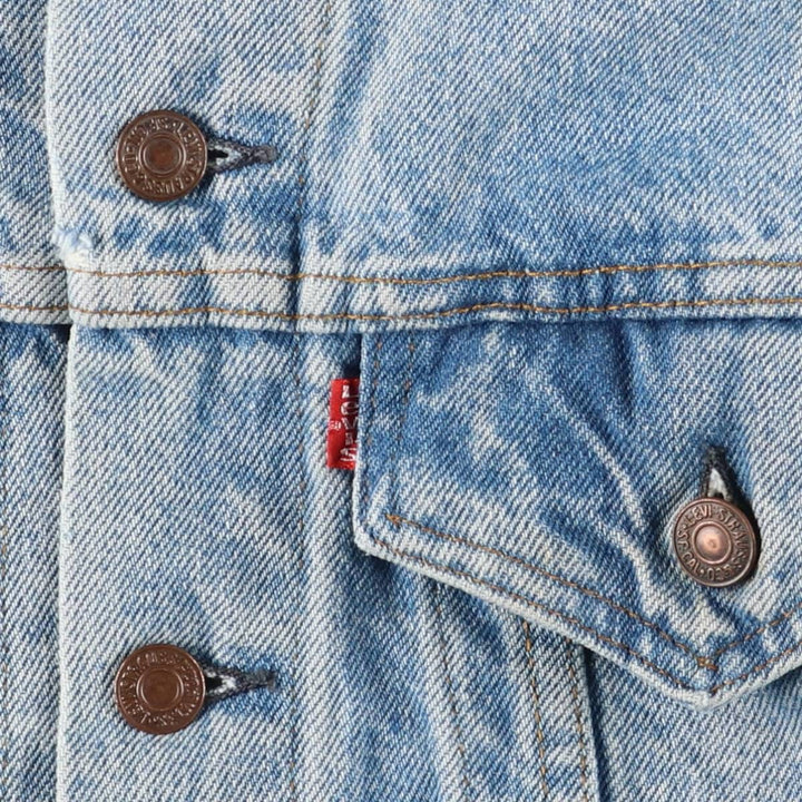 90'S Vintage Levi's Denim Jacket, Made in USA, Men's Size Medium cotton blue type Vintage Second Hand