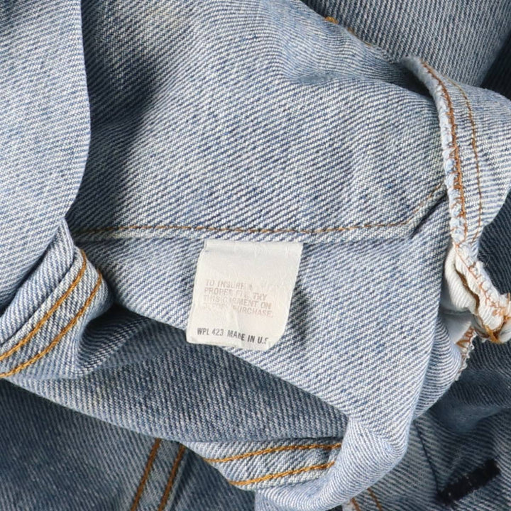 90'S Vintage Levi's Denim Jacket, Made in USA, Men's Size Medium cotton blue type Vintage Second Hand