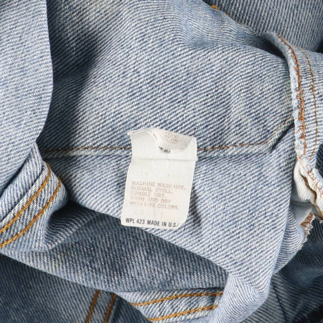 90'S Vintage Levi's Denim Jacket, Made in USA, Men's Size Medium cotton blue type Vintage Second Hand