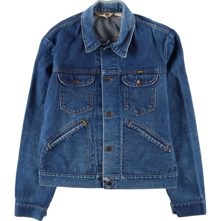 80'S Maverick denim jacket, made in USA, men's size M, vintage cotton blue type Vintage Second Hand