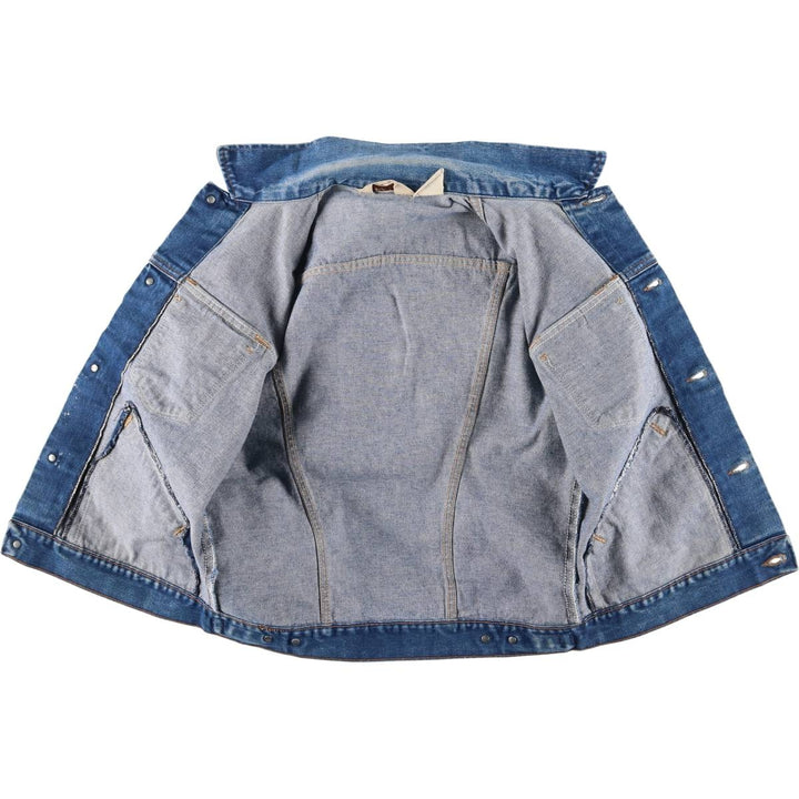 80'S Maverick denim jacket, made in USA, men's size M, vintage cotton blue type Vintage Second Hand